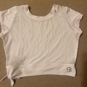 Bombshell Sportswear White Mesh Top